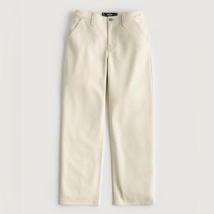NWOT Hollister High-Rise Vegan Leather Dad Pants, Size 7R/28/Medium